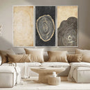 Tree Rings Canvas Wall Art Print – Minimalist Natural