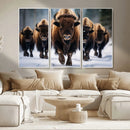 Buffalo Wall Art Canvas Print, American Bison Herd Wall Art by MyGreatCanvas | Canvas Wall Art Prints | Photo Prints & Wall Decor