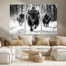 Buffalo Wall Art Canvas Print, Bison Family Wall Art Canvas by MyGreatCanvas | Canvas Wall Art Prints | Photo Prints & Wall Decor