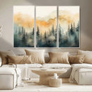 Abstract Forest Print - Mountain Wall Art | Autumn Landscape