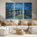 Vincent van Gogh Starry Night over the Rhone Abstract Wall