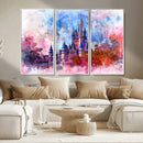 Disney Wall Art: Dreamy Watercolor Cinderella Castle Canvas by MyGreatCanvas | Canvas Wall Art Prints | Photo Prints & Wall Decor