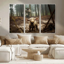 Jesus Lost Lamb Canvas Wall Art – Heartwarming Woodland by MyGreatCanvas | Canvas Wall Art Prints | Photo Prints & Wall Decor