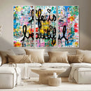 Life Beautiful Art Print - Banksy Graffiti Wall Art Canvas by MyGreatCanvas | Canvas Wall Art Prints | Photo Prints & Wall Decor
