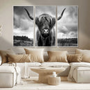 Scottish Cow Wall Art Canvas Print | Longhorn Wall Art | by MyGreatCanvas | Canvas Wall Art Prints | Photo Prints & Wall Decor