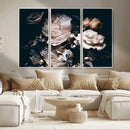 Pink Peonies Flowers Large Canvas Art Print