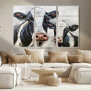 Vintage Baby and Mom Cattle Wall Art Canvas Print by MyGreatCanvas | Canvas Wall Art Prints | Photo Prints & Wall Decor