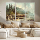Abstract Acadia National Park Wall Art Canvas Print -