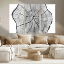 Rustic Tree Ring Wall Art Canvas Print – Framed and Ready to