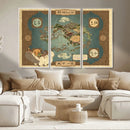 Avatar Wall Art: The Last Airbender Vintage Map - Wall Art