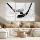 Winter Ice Hockey Sport Canvas Wall Art Print - Hockey Wall by MyGreatCanvas | Canvas Wall Art Prints | Photo Prints & Wall Decor