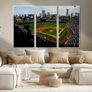 Chicago Cubs Baseball Team Print - Wrigley Field Stadium