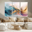 Abstract Flowing Colors Wall Art Canvas Print