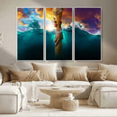 God Hand Wall Art Canvas Print