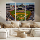 Yankee Stadium New York Wall Art Print | 3-Panel Canvas