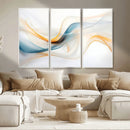 Decorative Turquoise Abstract Wave Wall Art Canvas Print by MyGreatCanvas | Canvas Wall Art Prints | Photo Prints & Wall Decor