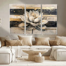 Lotus Flower Wall Art – Framed Abstract Floral Canvas by MyGreatCanvas | Canvas Wall Art Prints | Photo Prints & Wall Decor