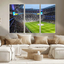 Tottenham Hotspur Stadium Canvas Print, Match Day Triple