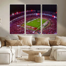 Bryant-Denny Stadium Night Game Triple Canvas Wall Art - by MyGreatCanvas | Canvas Wall Art Prints | Photo Prints & Wall Decor