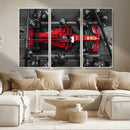Ferrari Pit Stop Canvas Wall Art – Precision and Speed