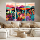 Abstract Kusama Print - Landscape Canvas Wall Art Print -