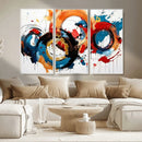 Abstract Wall Art, Rings Wall Art Canvas Print
