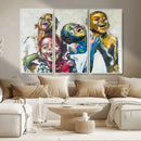 Shai Yossef Style Canvas Art - Joyful African Black Kids