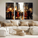 Abstract Jazz Art Wall Art Canvas Print – Colorful Musical