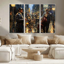 Jazz Canvas Wall Art Print – Abstract African American Music