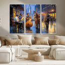 Colorful Jazz Wall Art - African American Music Canvas Print