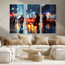 African American Jazz Canvas Wall Art Print – Abstract Music