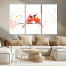 Cardinal Bird Canvas Wall Art - Male and Female Cardinal by MyGreatCanvas | Canvas Wall Art Prints | Photo Prints & Wall Decor