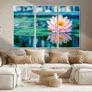 Lotus Flower Wall Art Canvas Print, Water Lily Large Wall by MyGreatCanvas | Canvas Wall Art Prints | Photo Prints & Wall Decor