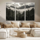 Moody Forest Wall Art – Framed Mountain Fog Canvas Artwork, by MyGreatCanvas | Canvas Wall Art Prints | Photo Prints & Wall Decor
