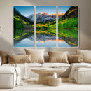 Maroon Bells Lake Wall Art Canvas Print – Framed Majestic