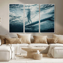 Underwater Surf Wall Art – Framed Ocean Wave Canvas Artwork, by MyGreatCanvas | Canvas Wall Art Prints | Photo Prints & Wall Decor