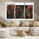 Modern Japanese Wall Art Canvas Print – Framed Abstract