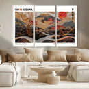 Mount Fuji Wall Art Canvas Print – Framed Abstract Mount
