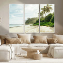 Relaxing Beach Wall Art Canvas Print – Framed Ocean View
