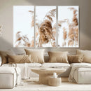 Pampas Grass Wall Art Canvas Print – Framed Neutral Tones by MyGreatCanvas | Canvas Wall Art Prints | Photo Prints & Wall Decor