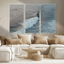 Ocean Waves Wall Art Canvas Print – Framed Coastal Serenity