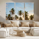 Palms Wall Art Canvas Print – Framed Tropical Coastal Nature