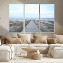 Beach Boardwalk Wall Art Canvas Print – Framed Coastal