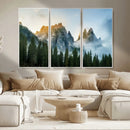 Wilderness Wall Art Canvas Print – Misty Forest Nature