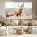 Rustic Nature Wall Art Canvas Print – Stag Woodland Framed by MyGreatCanvas | Canvas Wall Art Prints | Photo Prints & Wall Decor