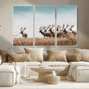Elk Herd Wall Art Canvas Print – Framed Wildlife Photography