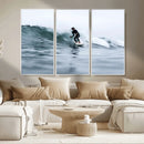 Surfer on Wave Wall Art Canvas Print – Framed Ocean by MyGreatCanvas | Canvas Wall Art Prints | Photo Prints & Wall Decor