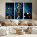 Lady Justice Wall Art Canvas Print – Elegant Gold Legal by MyGreatCanvas | Canvas Wall Art Prints | Photo Prints & Wall Decor