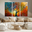 Yggdrasil Tree of Life Mosaic Stained Glass Wall Art, Tree