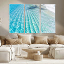 Crystal Clear Ocean Water Sunlit Reflections Palm Shadow Sandy Beach Tropical Wall Art for Home, Office Decor by MyGreatCanvas | Canvas Wall Art Prints | Photo Prints & Wall Decor